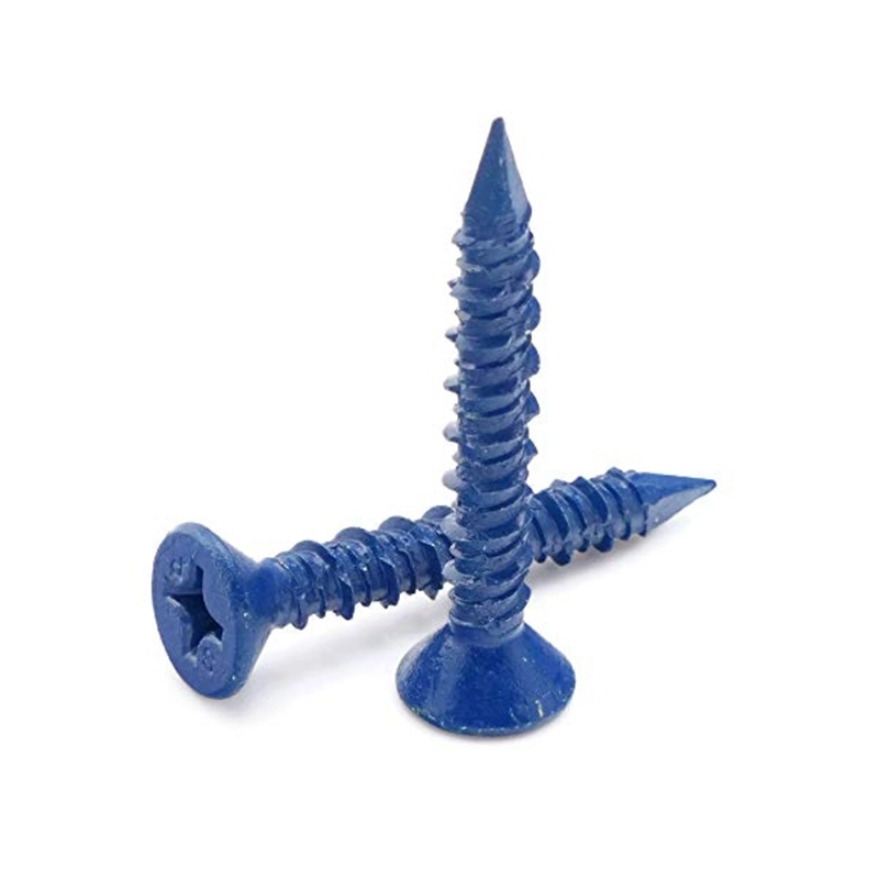 Tornillo de hormigón ranurado de cabeza plana Phillips