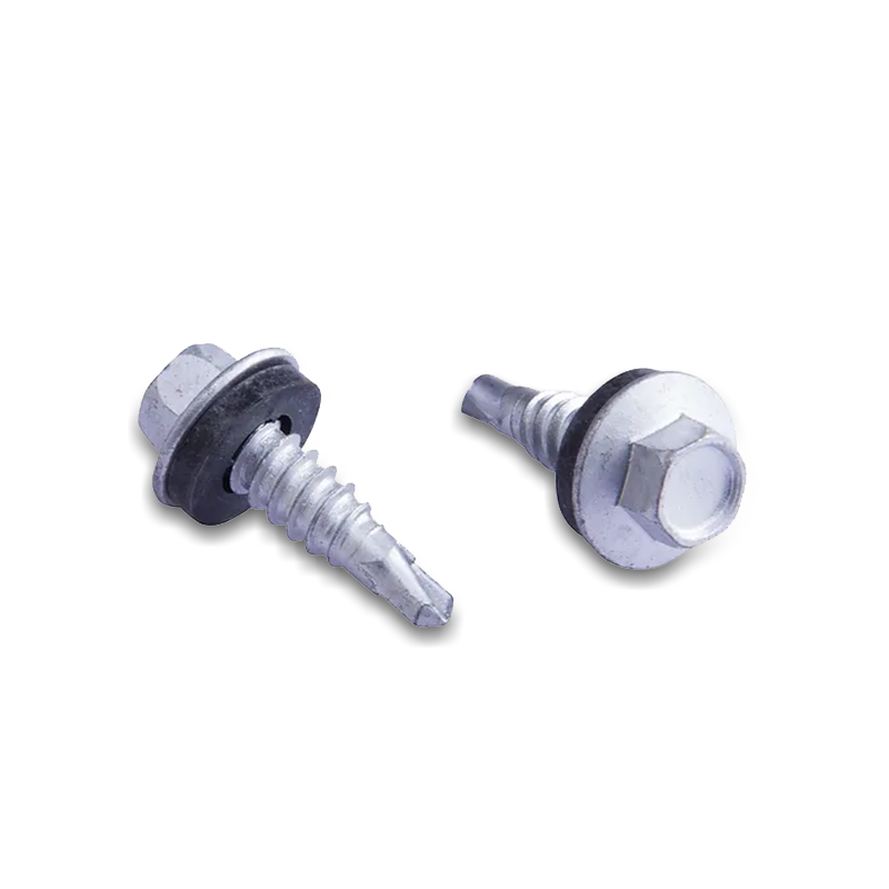 Tornillo autoperforante con cabeza de brida ahuecada hexagonal